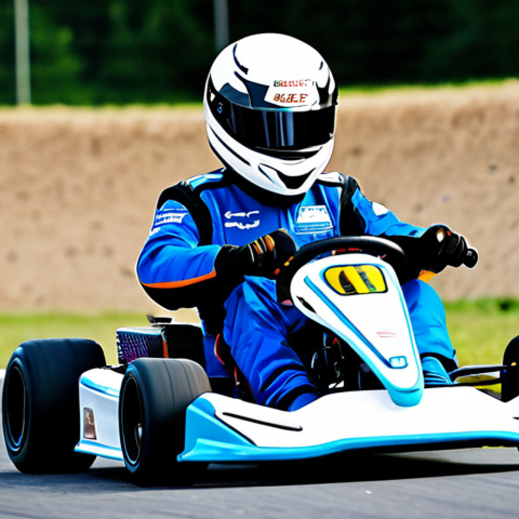 Basic Training**

"A cartoon-style character, fully clothed in a racing suit appropriate for karting, practicing basic KartRider maneuvers on a simple training track. The character is successfully executing a drift. Background: clean, brightly colored training course with markers. Perfect anatomy, correct proportions, well-formed hands, proper finger count, natural pose, safe for work, appropriate content, professional, modest, family-friendly."

**