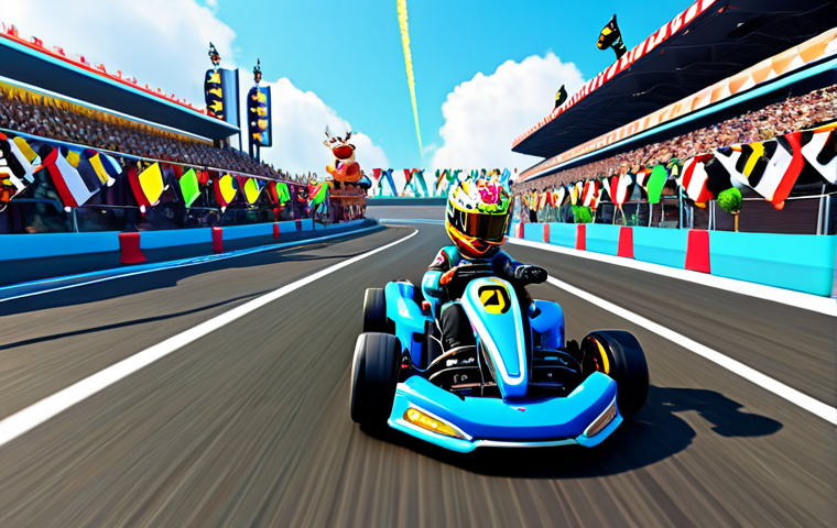 카트라이더 신규 업데이트 확인법 - New Season Racing**
"A vibrant, dynamic scene of KartRider characters racing on a newly released tr...