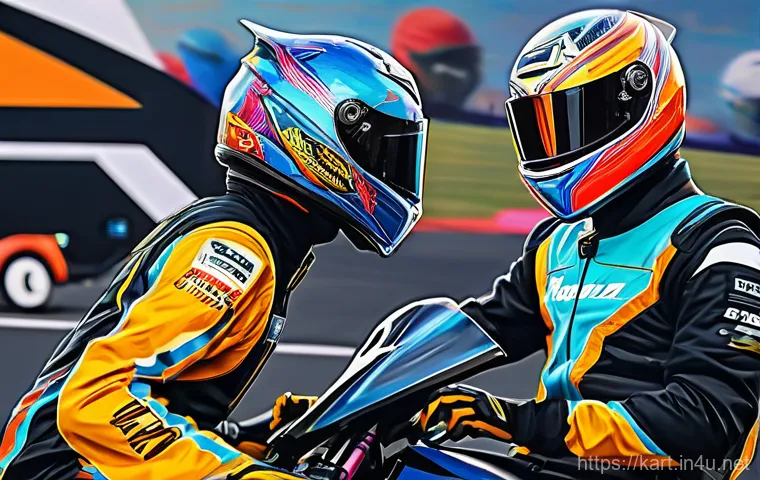 카트라이더 팬아트와 글로벌 커뮤니티 연계 - **Prompt:** A vibrant, dynamic illustration depicting a global online community of KartRider fans ac...