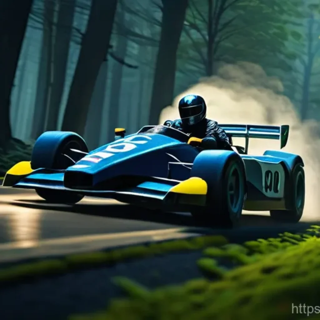 카트라이더 전설 트랙의 비밀 - **Prompt:** A group of classic KartRider characters, such as Dao and Bazzi, in their iconic racing s...