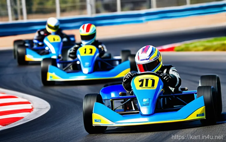 카트라이더 트랙별 공략법과 기본 기술 - A strategic, elevated view of a colorful racing kart masterfully navigating a complex section of a c... 카트라이더 트랙별 공략법과 기본 기술 - A strategic, elevated view of a colorful racing kart masterfully navigating a complex section of a c...