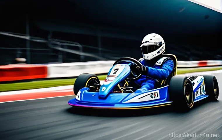 카트라이더 팀원 협력 기술 - **Critical Item Save in an Intense Race:** A dramatic mid-race shot focusing on a "supporter" kart s...