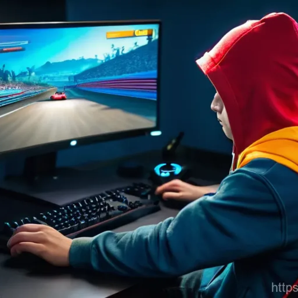 카트라이더 공략 커뮤니티 사이트 - **Image Prompt 1: Intense Drifting Lesson from the Community**
    A focused young male gamer, in hi...