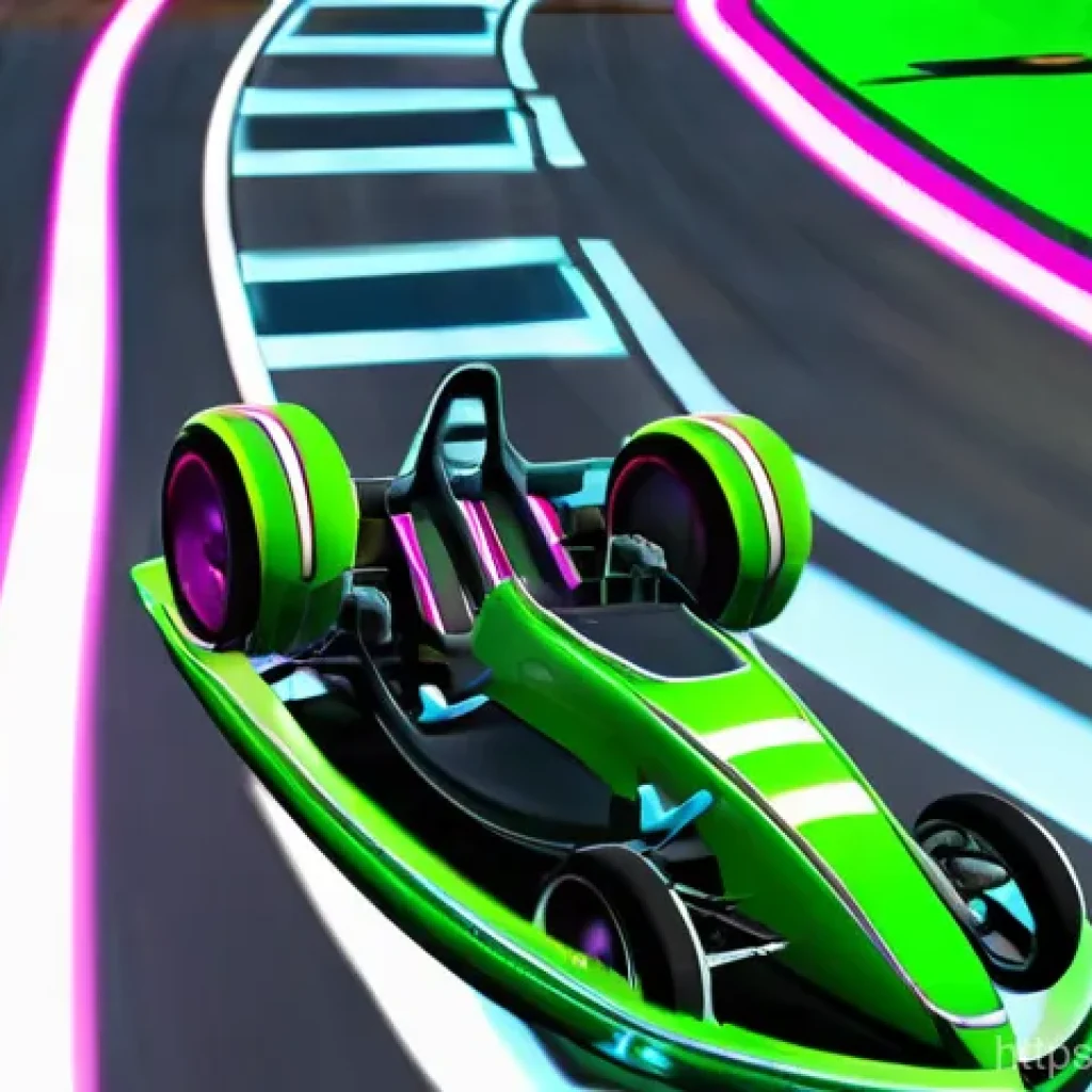 카트라이더 초보 유저를 위한 게임 스타트 가이드 - **Prompt:** A cheerful, determined young female gamer, wearing a casual outfit and a gaming headset,...