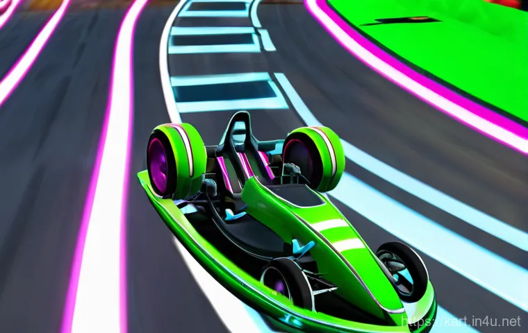 카트라이더 초보 유저를 위한 게임 스타트 가이드 - **Prompt:** A cheerful, determined young female gamer, wearing a casual outfit and a gaming headset,...