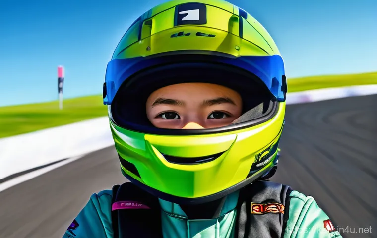 카트라이더 신규 유저의 게임 공략 노하우 - **Prompt 1: New Racer Mastering the Drift**
A vibrant, cartoon-style digital painting showing a ...