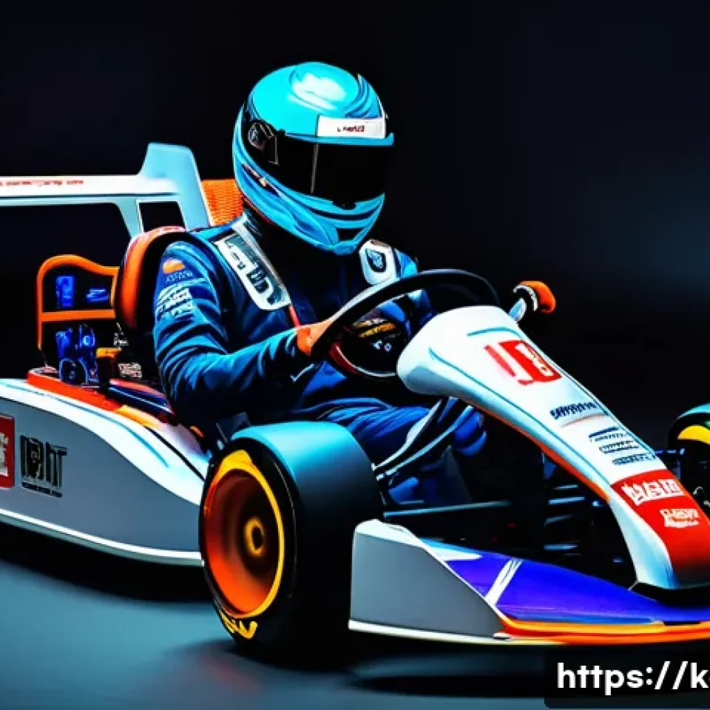 카트라이더 공식 리그 데이터 분석 - **Image Prompt: The Science of Kart Customization**
    A professional esports kart racer, a person ...