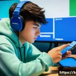 카트라이더 공략 블로그 추천 - **Prompt:** A young male gamer, around 16 years old, with short dark hair and wearing a comfortable ...